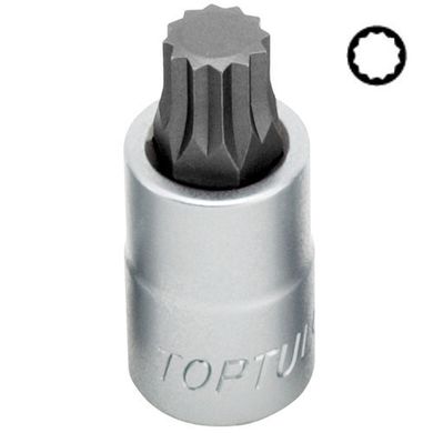 Головка з насадкою SPLINE M10 L55mm 1/2" TOPTUL BCHA1610