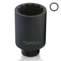 Головка торцевая ударная длинная 1/2" 32мм 12-гр. TOPTUL KABJ1632