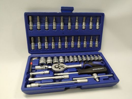 Набор инструмента 1/4" 46ед. ST-1446 СТАНДАРТ