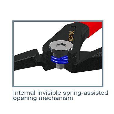 Круглогубцы для снятия стопорных колец 7" ( разжим загнутые ) усиленные TOPTUL DCBA1307
