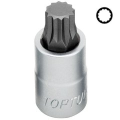 Головка с насадкой SPLINE M12 L55mm 1/2" TOPTUL BCHA1612