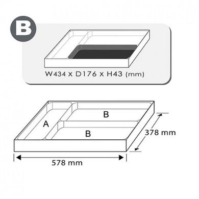 Набор инструмента 1/2" 24ед. (в ложементе, тип В) TOPTUL GCAT2402