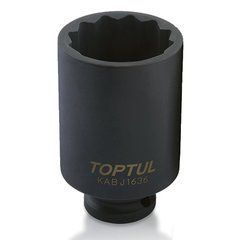 Головка торцева ударна довга 1/2" 36мм 12-гр. TOPTUL KABJ1636