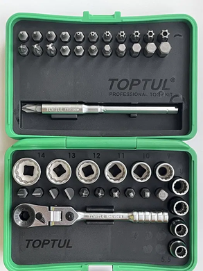 Набір інструменту 1/4" 45од. (12-гр.) TOPTUL GADW4502