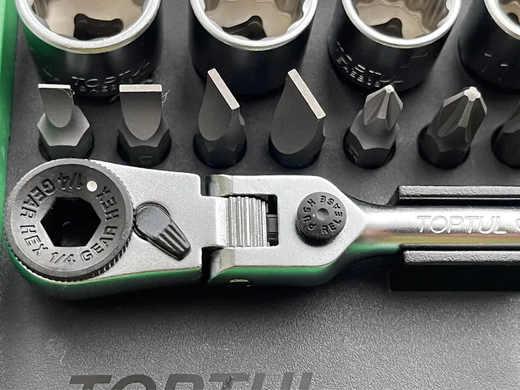 Набір інструменту 1/4" 45од. (12-гр.) TOPTUL GADW4502