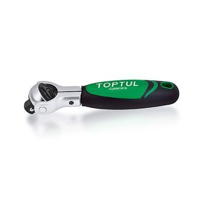 Тріскачка 1/2" з шарніром (360&deg;) 72 зубця укорочена TOPTUL CJNM1616