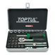Набор инструмента 1/4" 31ед. TOPTUL GCAD3101