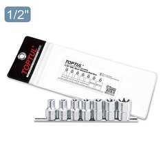 Набір головок TORX 1/2" E10-E24 7од. (зірка Давида) TOPTUL GAAG0704