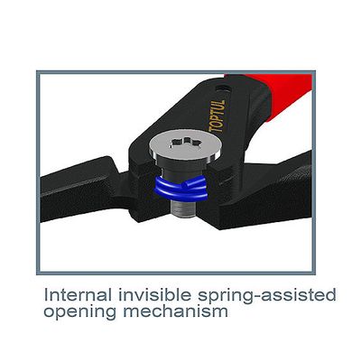 Круглогубці для зняття стопорних кілець 7" (стиск прямі) посилені TOPTUL DCBD1307