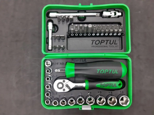 Набір інструментів 1/4" 41од. TOPTUL GADW4101