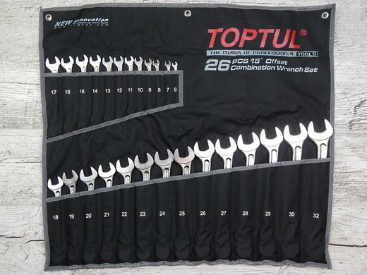 Набір ключів комбінованих 26 шт. 6-32 "Hi-Performance" TOPTUL GPAX2601