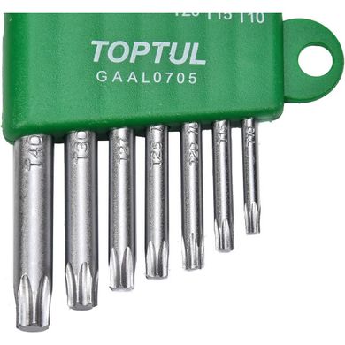 Набір Г-обр. ключів TORX T10-T40 7од. TOPTUL GAAL0705