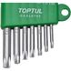 Набор Г-обр. ключей TORX T10-T40 7ед. TOPTUL GAAL0705