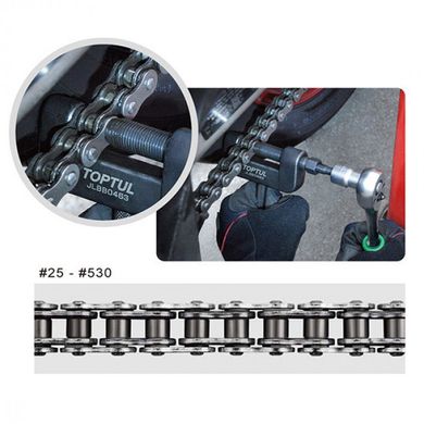 Набір для розбирання мотоциклетного ланцюга 13од. TOPTUL JGAI1304