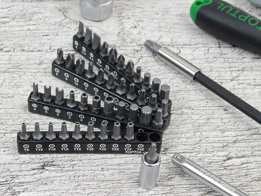 Набір інструментів комбінований 1/4"&3/8"&1/2" 216од. TOPTUL GCAI216R