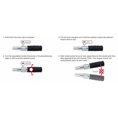 Kлюч динaмoмeтpичecкий 1/2"x495mm(L) 40-210Nm двуcтopoннeгo дeйcтвия ANAS1621 TOPTUL