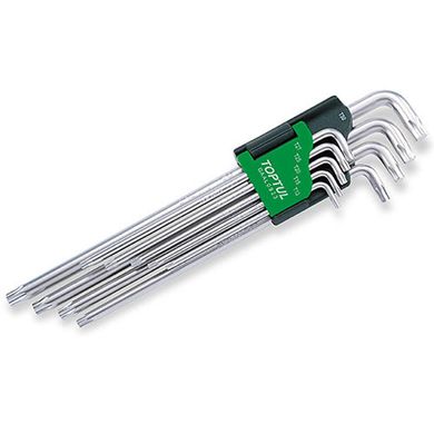 Набор Г-обр. ключей TORX T10-T50 9ед. Супердлинных TOPTUL GAAL0923