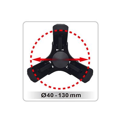 Съёмник трёхзахватный 40-130мм с фиксацией TOPTUL JECD0112