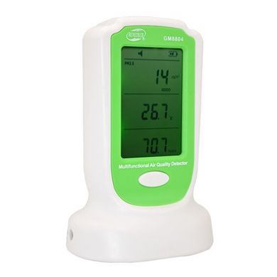 Детектор якості повітря (аналізатор повітря) (PM2,5; PM10, HCHO, 0-50°C) BENETECH GM8804