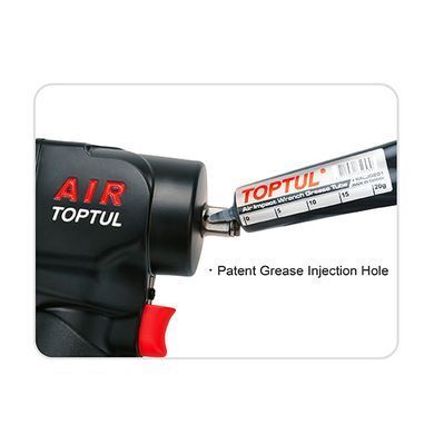 Пневмогайковерт 1/2" 900 Nm 10000об/хв 1,37кг супер-короткий Super Duty TOPTUL KAAQ1665